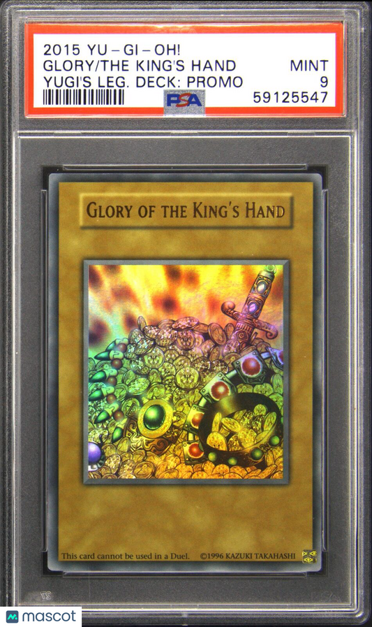 2015 Yu-Gi-Oh! Holo Glory Of The King's Hand Ultra Rare PSA 9
