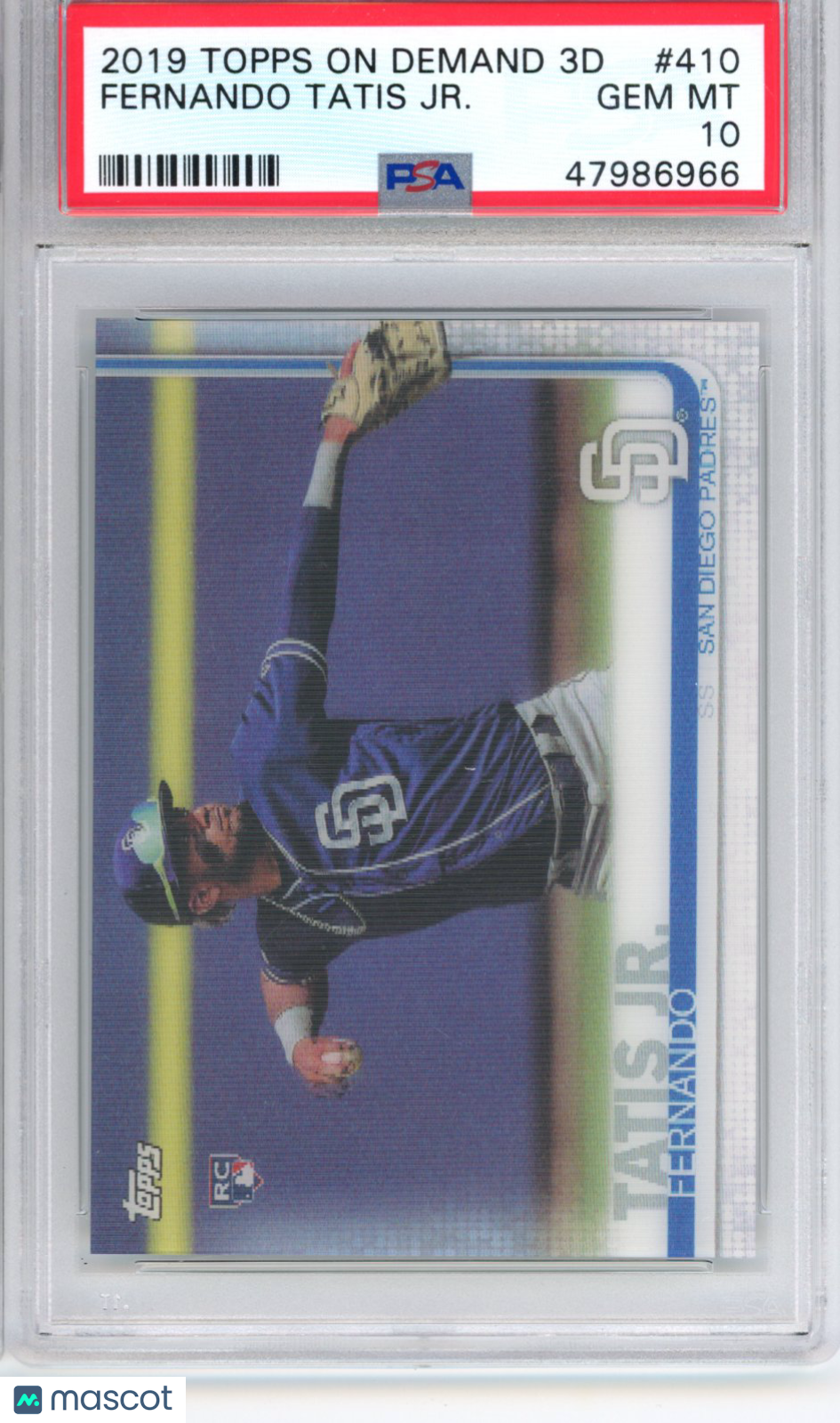 2019 Topps On Demand 3D Fernando Tatis JR. #410 RC Rookie PSA 10