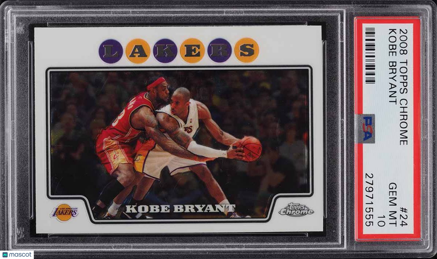 2008 Topps Chrome Kobe Bryant #24 PSA 10
