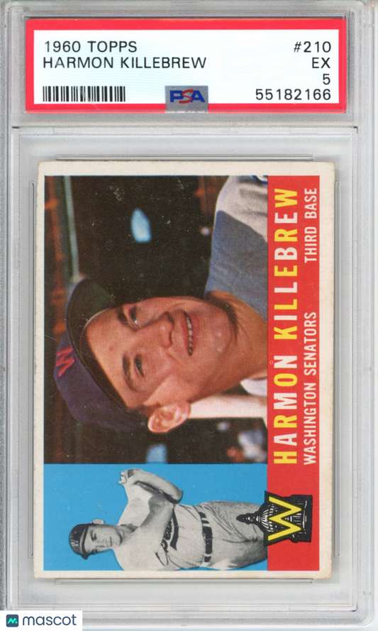 1960 Topps Harmon Killebrew #210 PSA 5