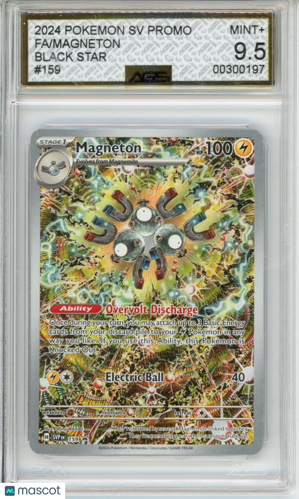 2024 Pokemon Surging Sparks Magneton #159 AGS 9.5