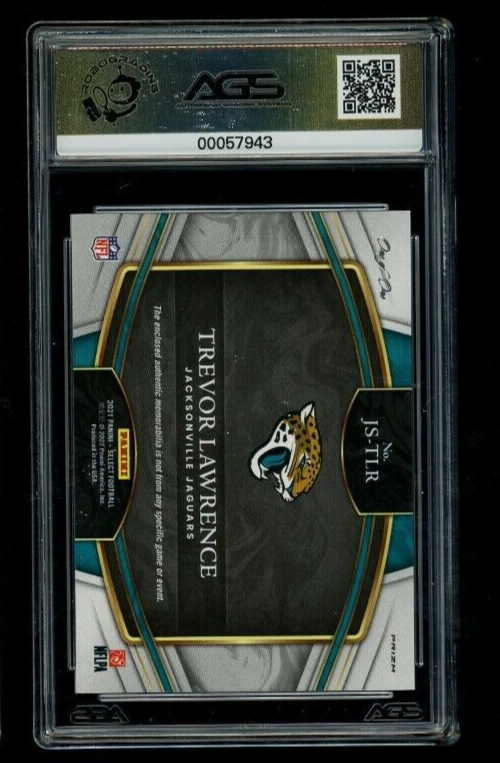 2021 Select Trevor Lawrence #JS-TLR NFL Shield Black Prizm Rookie RC AGS 9.5 1/1