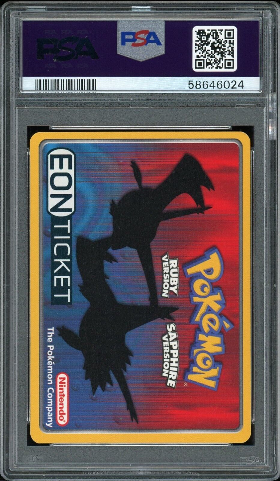 2003 Pokemon EON TICKET Eon Ticket English Promo PSA 9