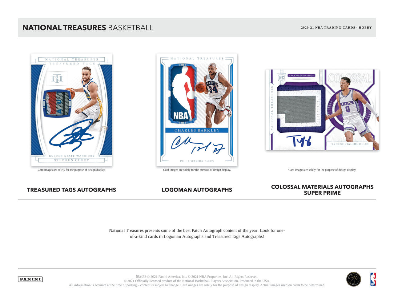 2020-21 Panini National Treasures Basketball Hobby Box FOTL