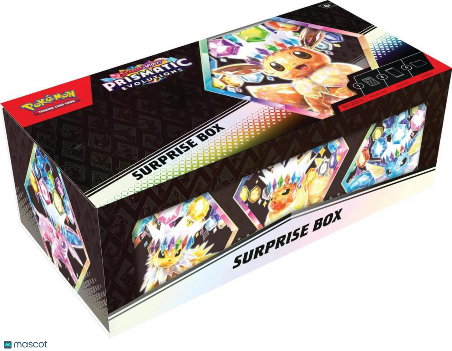 2025 Pokemon Prismatic Evolutions Surprise Box Pokemon