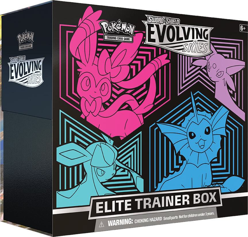 Evolving Skies Elite Trainer Box Glaceon Sylveon Espeon Vaporeon