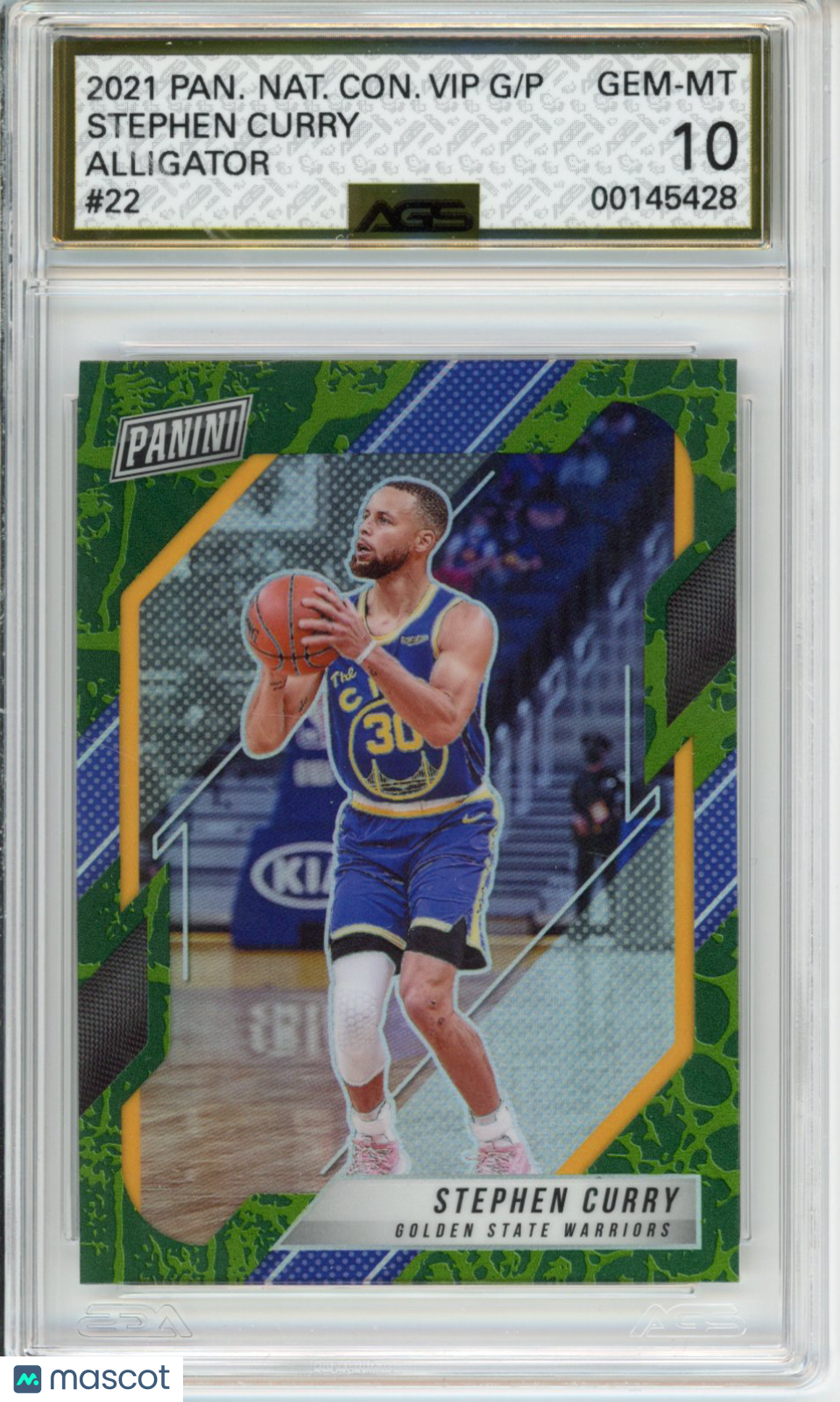 2022 Panini National Convention VIP Stephen Curry #022 Alligator AGS 10