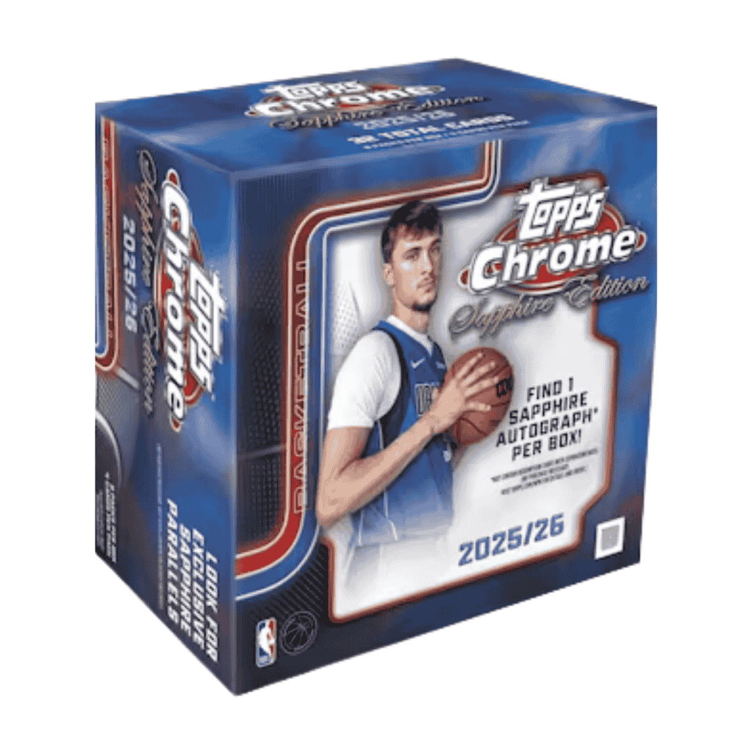 2025 Topps Topps Chrome 26 Basketball Sapphire Edition Box English