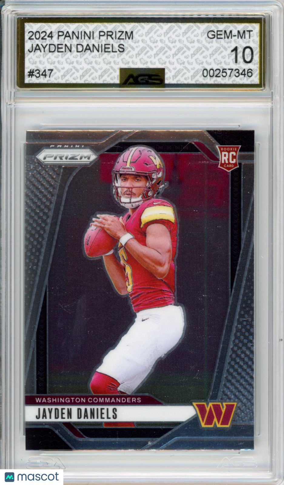 2024 Panini Prizm Jayden Daniels #347 AGS 10