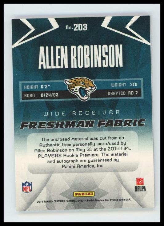 2014 Panini Certified Allen Robinson #/699