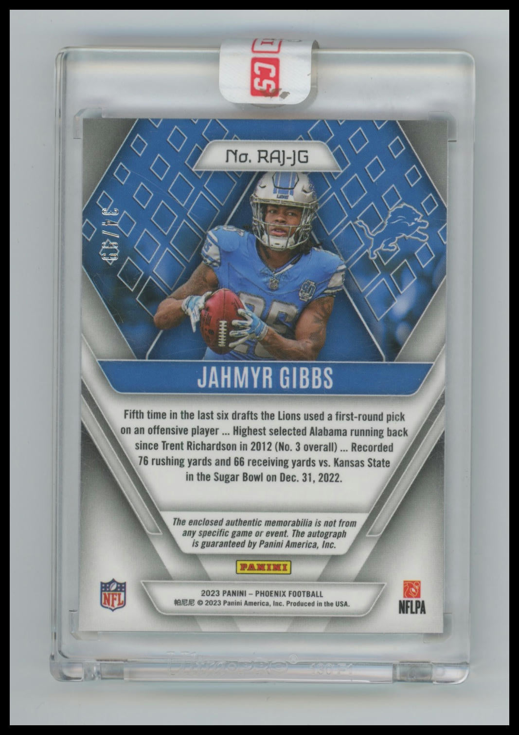 2023 Panini Phoenix Marvin Mims RPS Rookie Auto Jersey Yellow Prime #/75