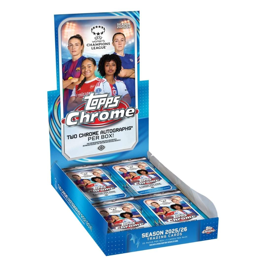 2025 Topps Topps Chrome 26 Women's UEFA Champions League Soccer Hobby Box
