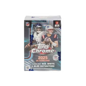2025 Topps Chrome Football Blaster Pack