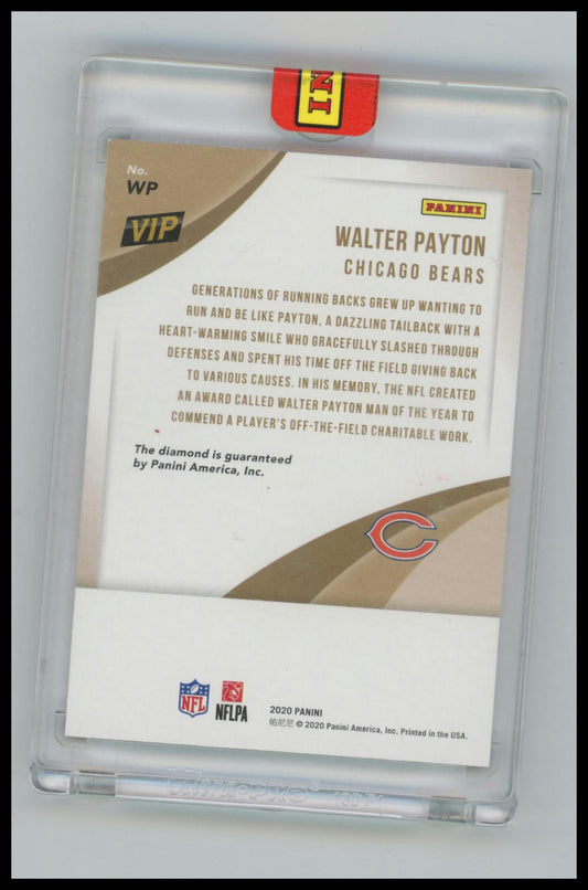 2020 Panini VIP Walter Payton Red Diamond Parallel #1/2 Bears F380