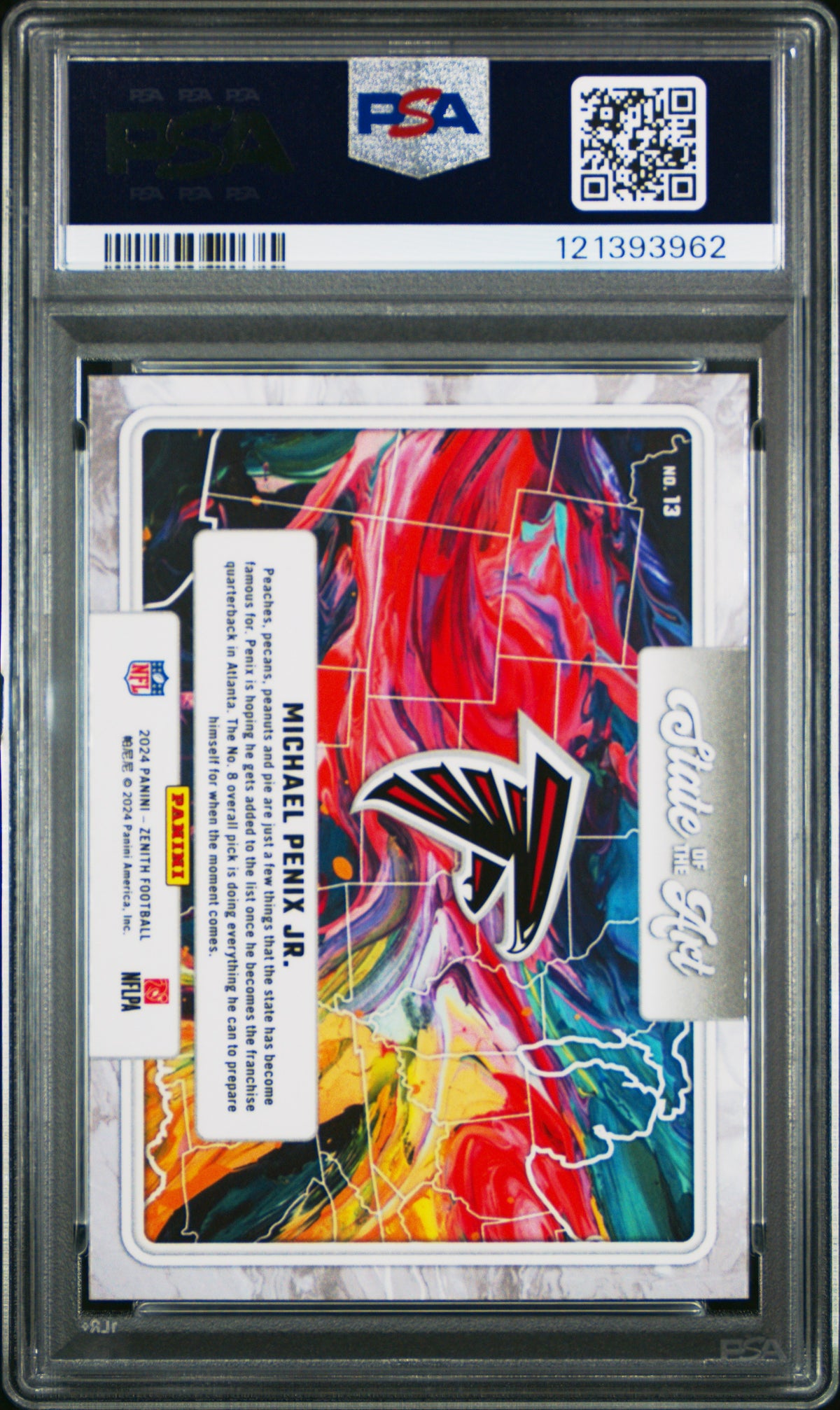 2024 Panini Panini Zenith Football Michael Penix Jr. #13 Base PSA 9