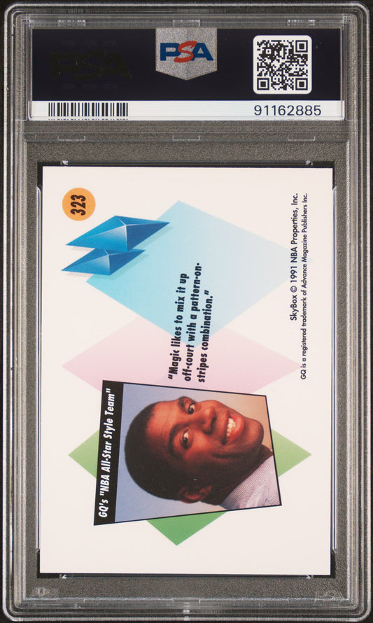 1991 Skybox Magic Johnson #323 PSA 9