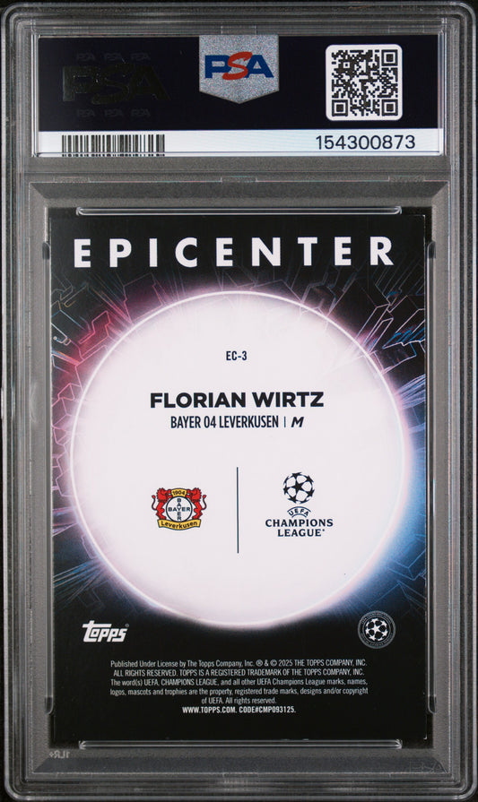 2024-25 Topps UEFA Club Competitions Epicenter Florian Wirtz #EC3 PSA 7