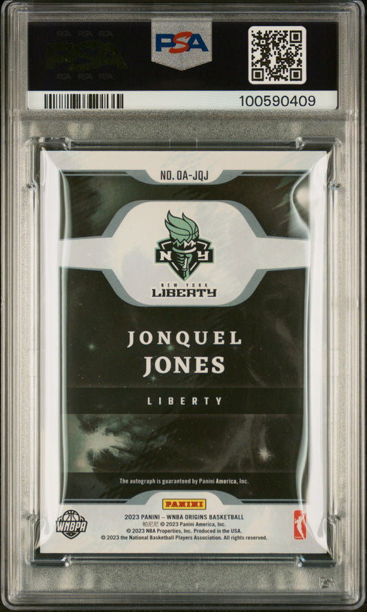 2023 Panini Origins WNBA Origins Autographs Jonquel Jones #OAJQJ PSA 10