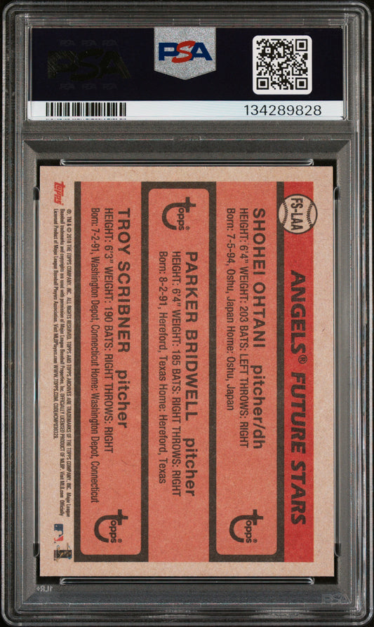 2018 Topps Archives 1981 Topps Future Stars Trios Scrbnr Brdwll Ohtn #LAA PSA 10