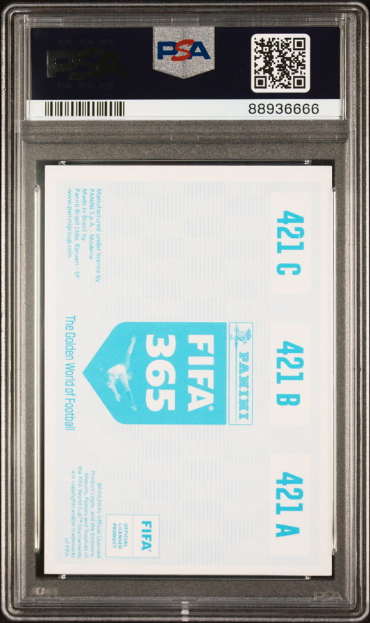 2019 Panini FIFA 365 Lunin Kangin Haaland #421 Blue Back PSA 6