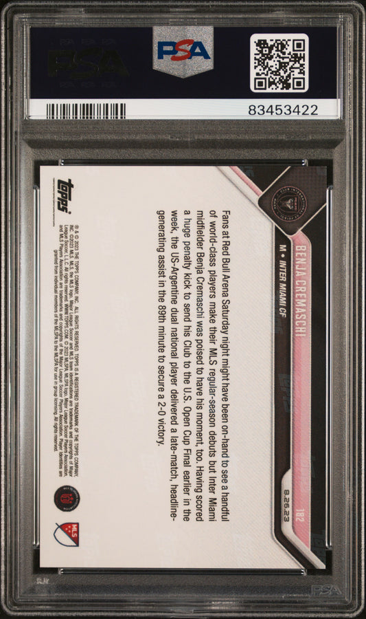 2023 Topps Now MLS Benja Cremaschi #182 PSA 10