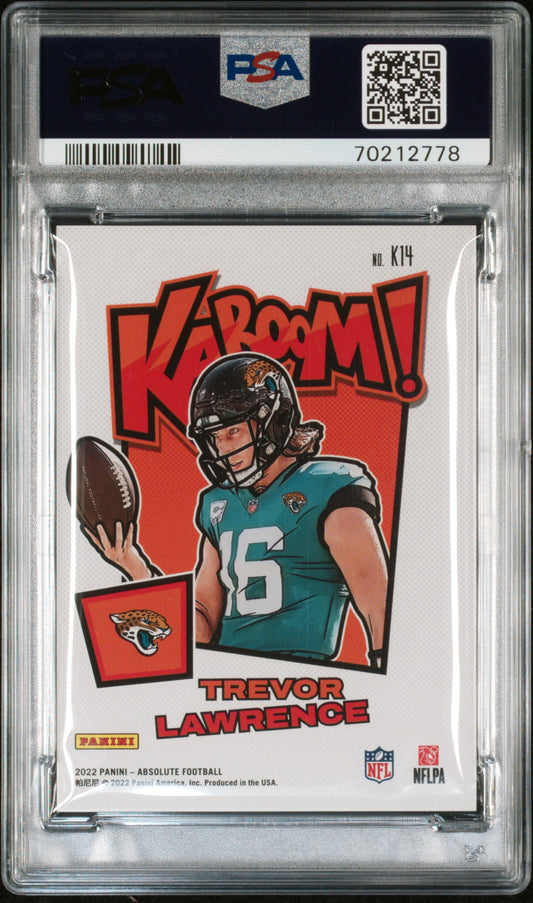 2022 Panini Absolute Kaboom! Vertical Trevor Lawrence #K14 PSA 10