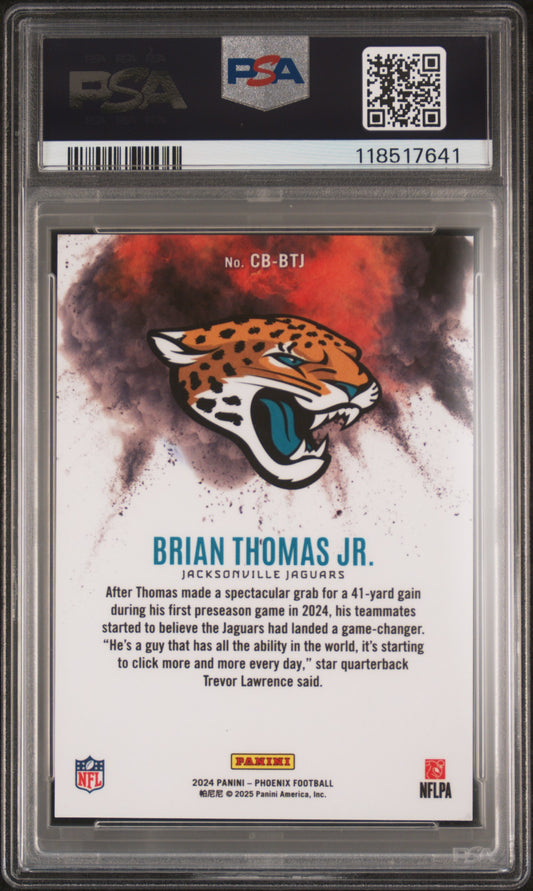 2024 Panini Phoenix Color Blast Brian Thomas JR. #CBBTJ PSA 10