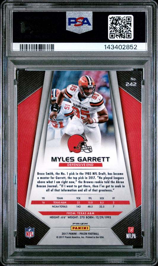 2017 Panini Prizm Myles Garrett #242 PSA 10