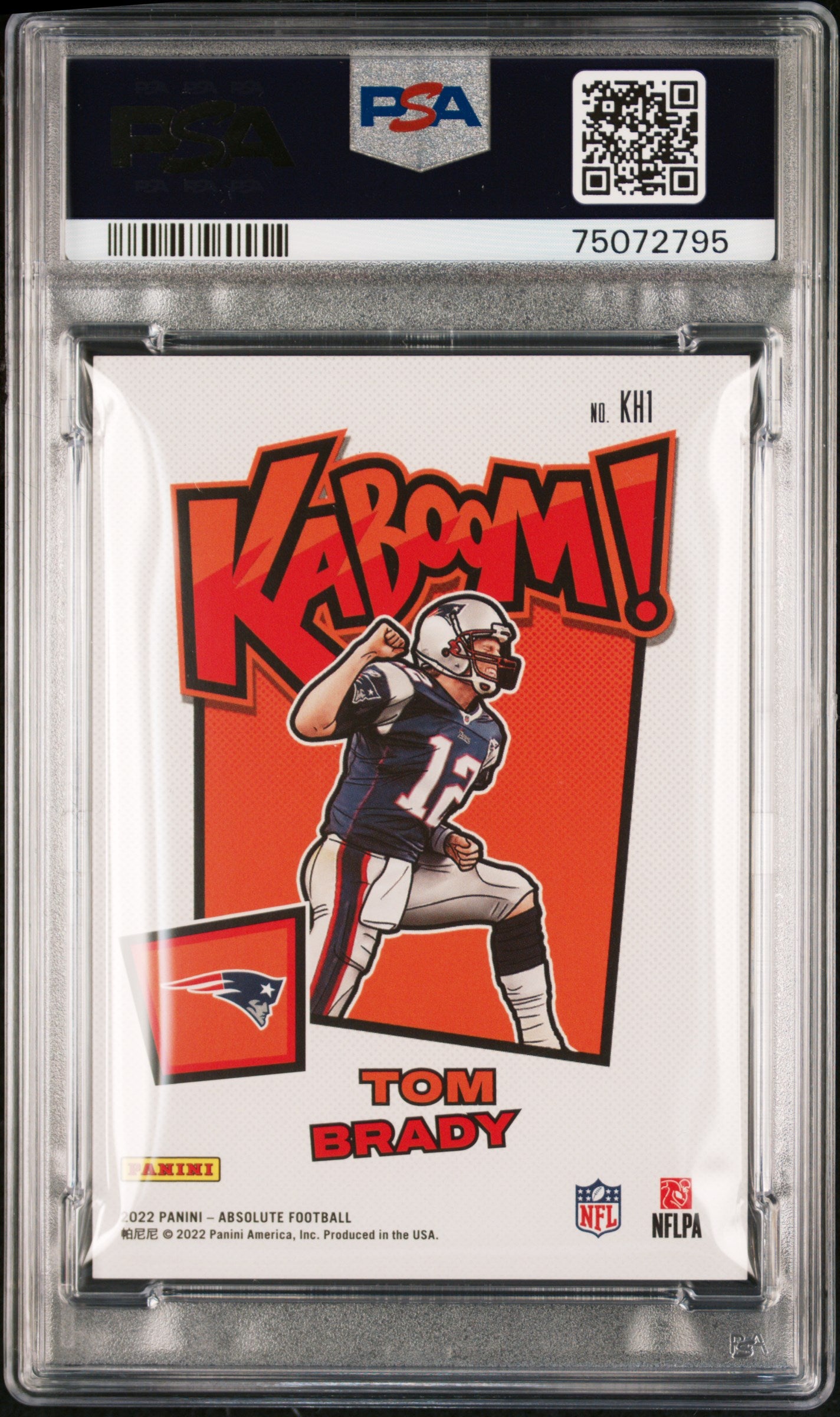 2022 Panini Absolute Kaboom! Horizontal Tom Brady #KH1 PSA 10