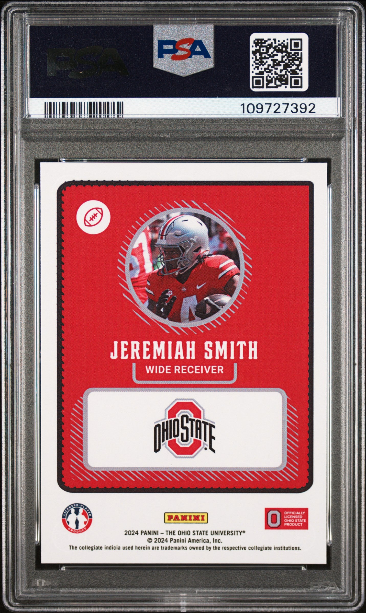 2024 Panini NIL Jeremiah Smith PSA 10