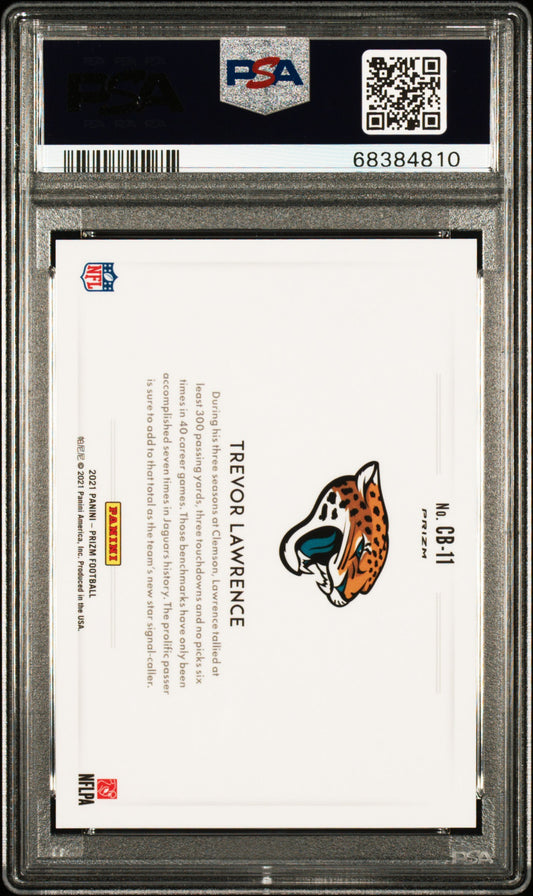 2021 Panini Prizm Color Blast Trevor Lawrence #CB11 PSA 10