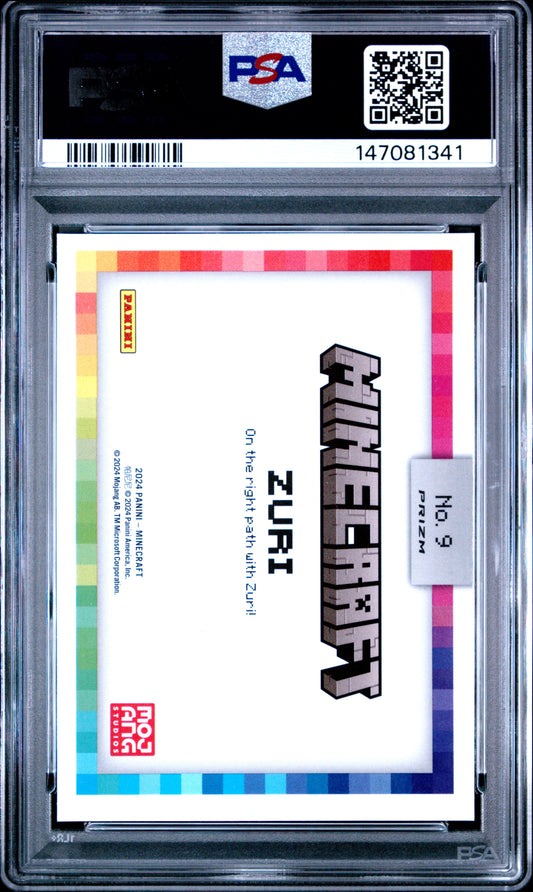 2024 Panini Minecraft Color Blast Zuri #9 PSA 9
