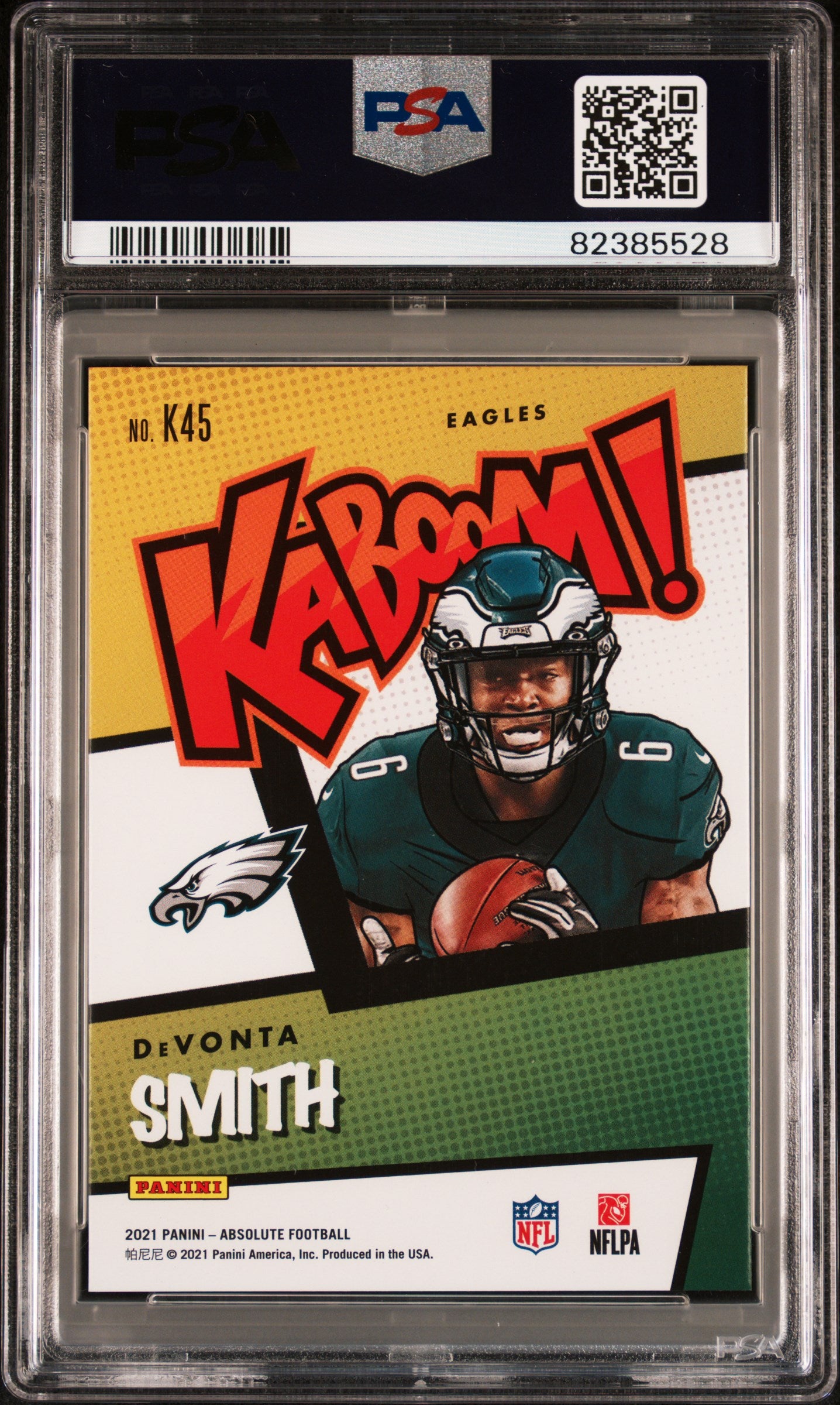 2021 Panini Absolute Kaboom! Devonta Smith #K45 PSA 9