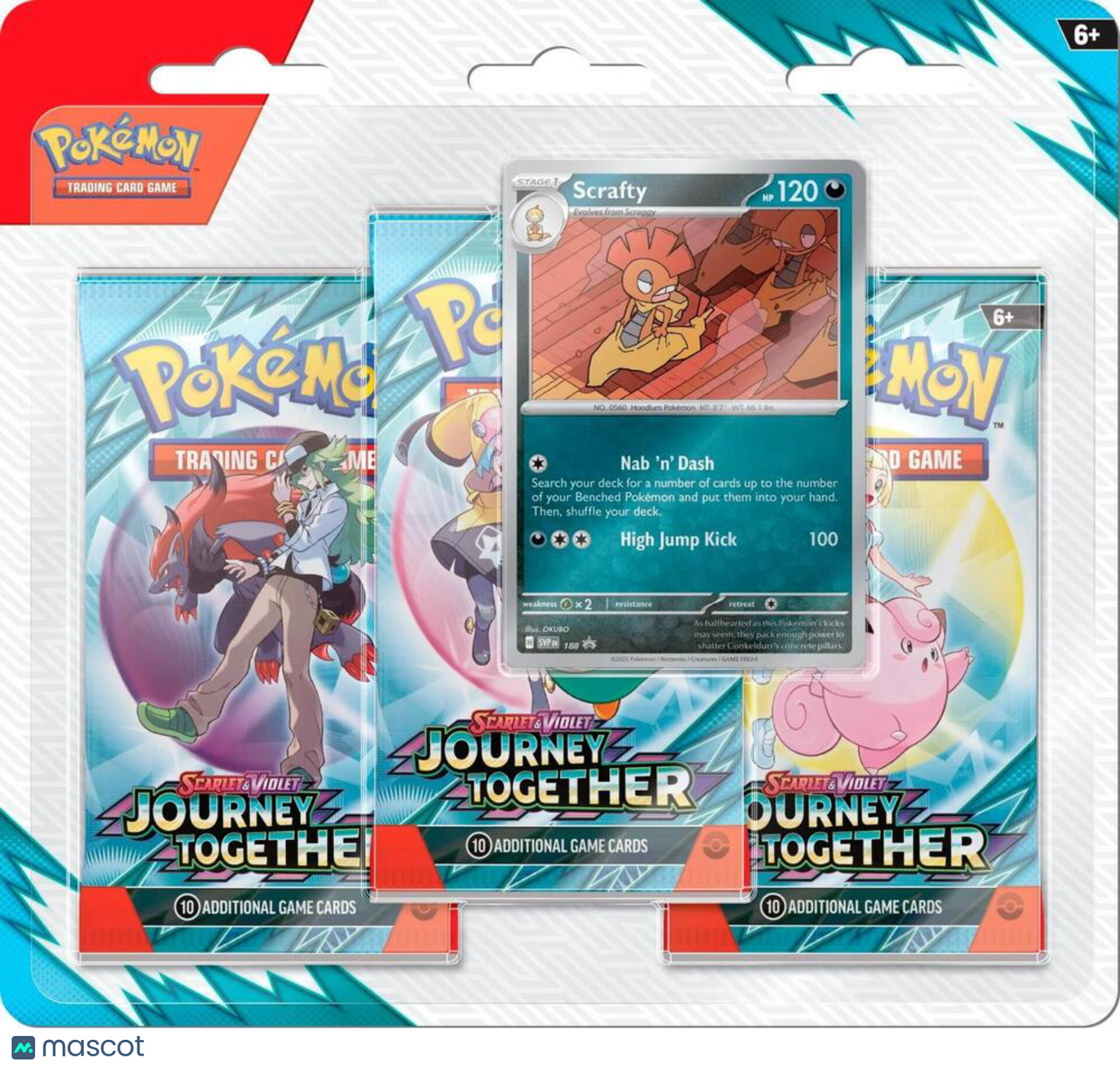 2025 Pokemon Journey Together 3 pack blister Pokemon