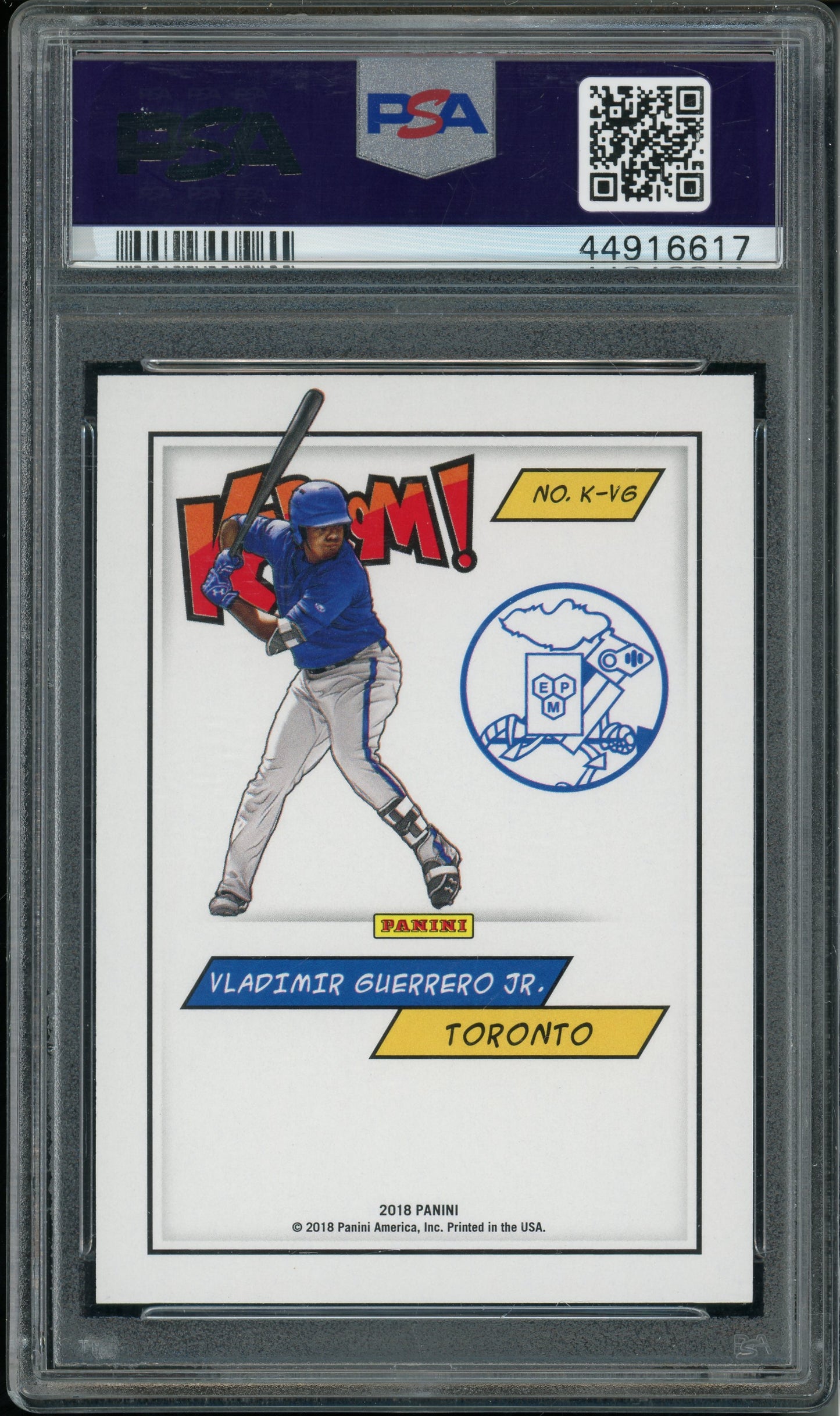2018 Panini Kaboom! Vladimir Guerrero JR. #VG PSA 10