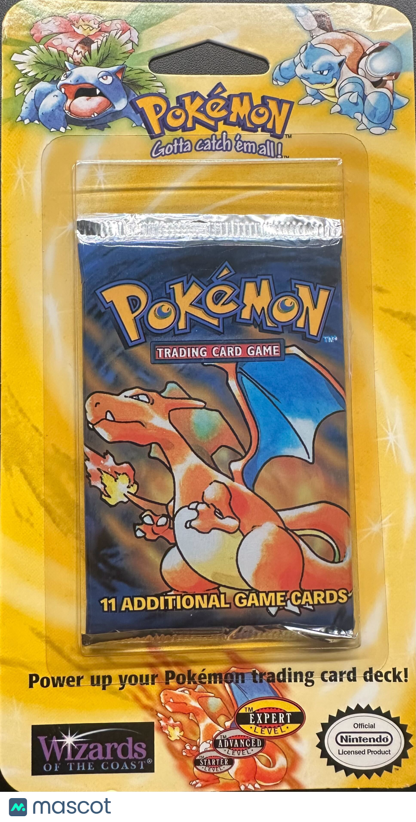 1999 Base Set Unlimited Pokemon Sealed Blister Pack Charizard Art