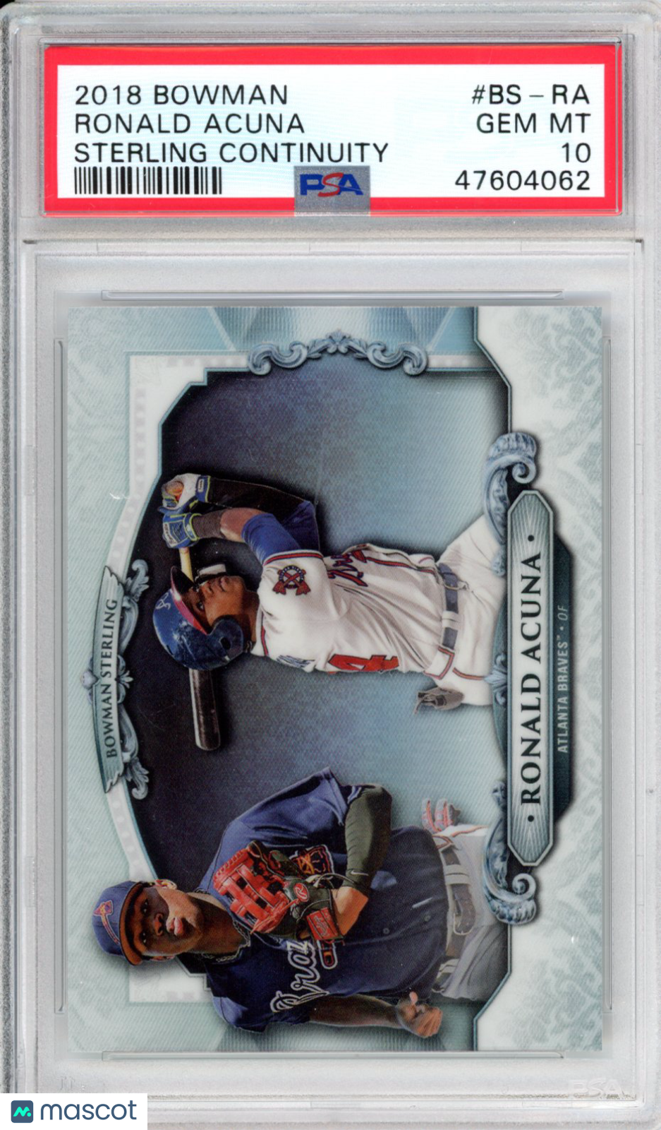 2018 Bowman Sterling Continuity Ronald Acuna #BS-RA PSA 10