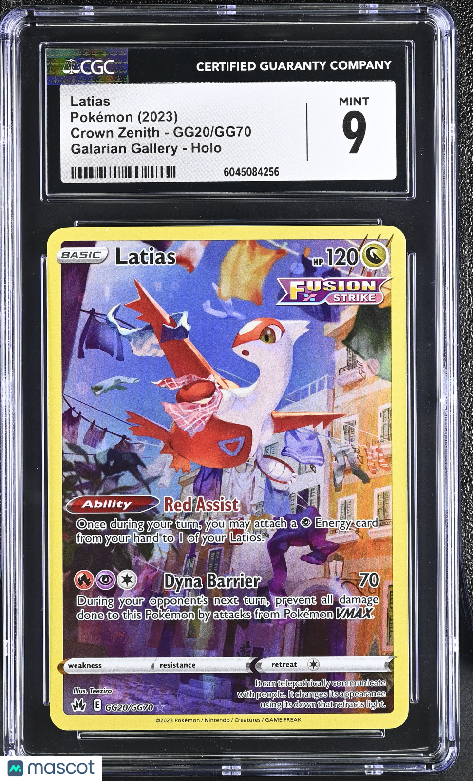 2023 Pokémon Crown Zenith Latias #GG20/GG70 English CGC 9