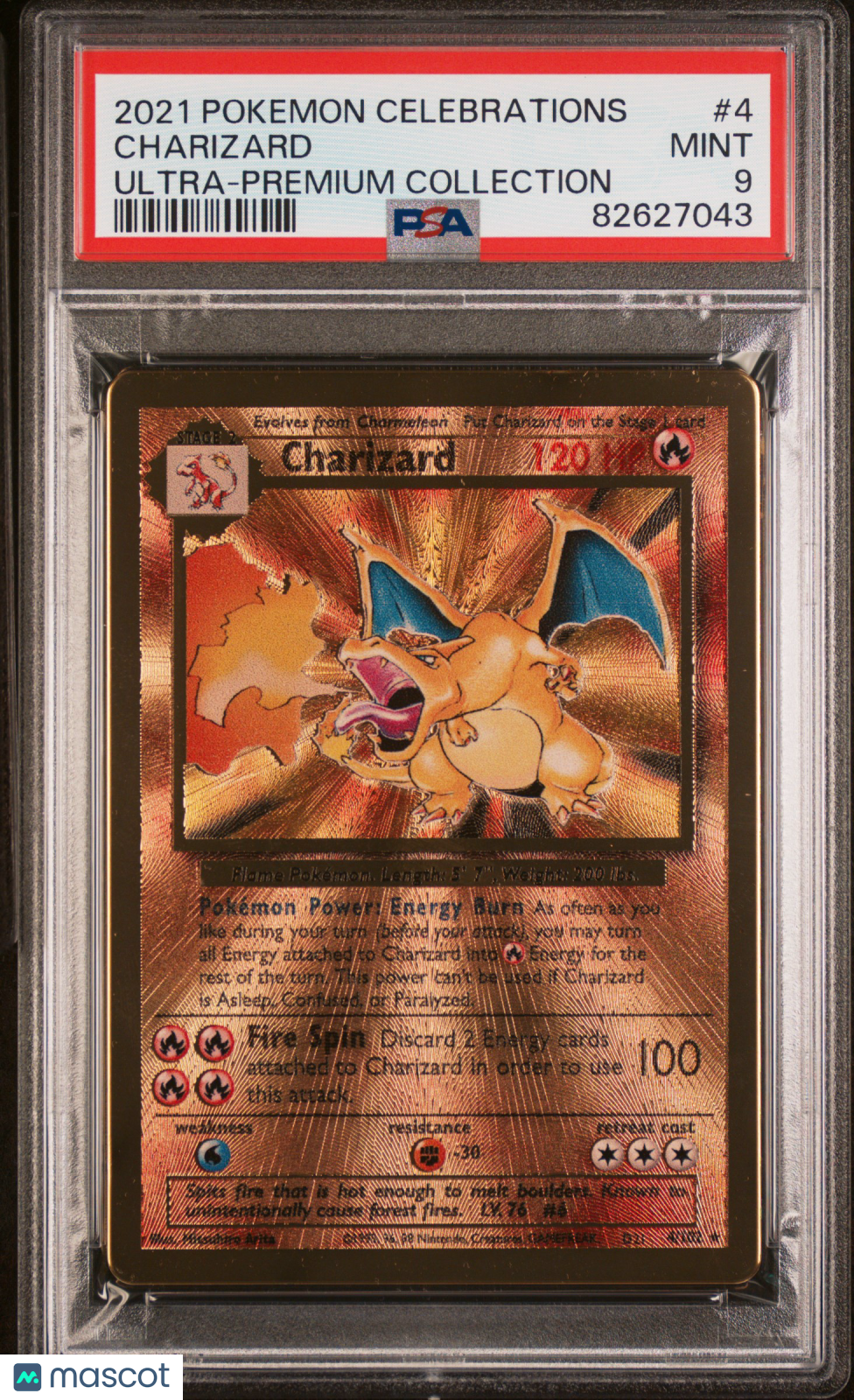 2021 Pokemon Celebrations Ultra-Premium Collection Charizard #4 PSA 9