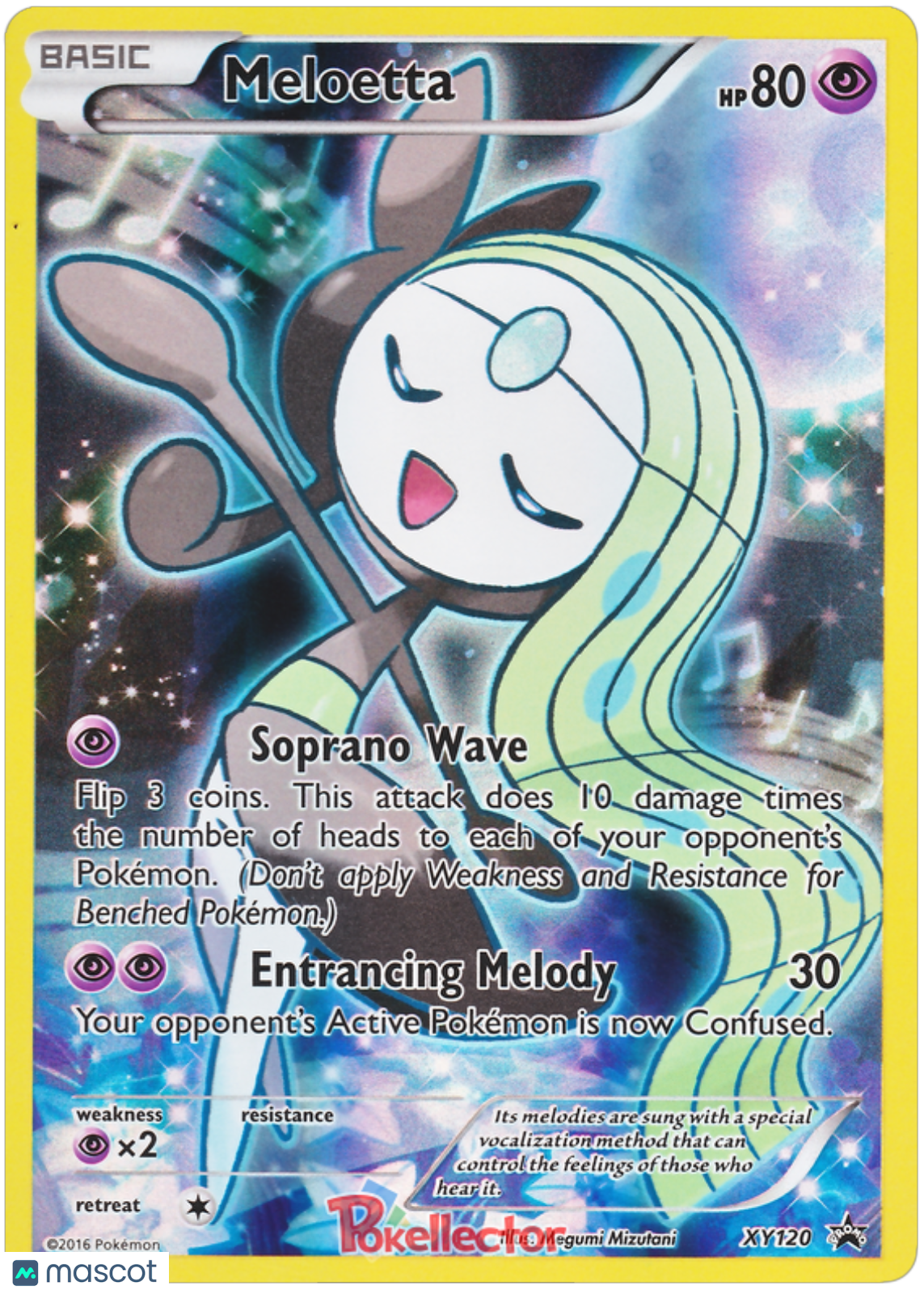 2013 Pokemon XY Promos Meloetta #120 AGS 8.5