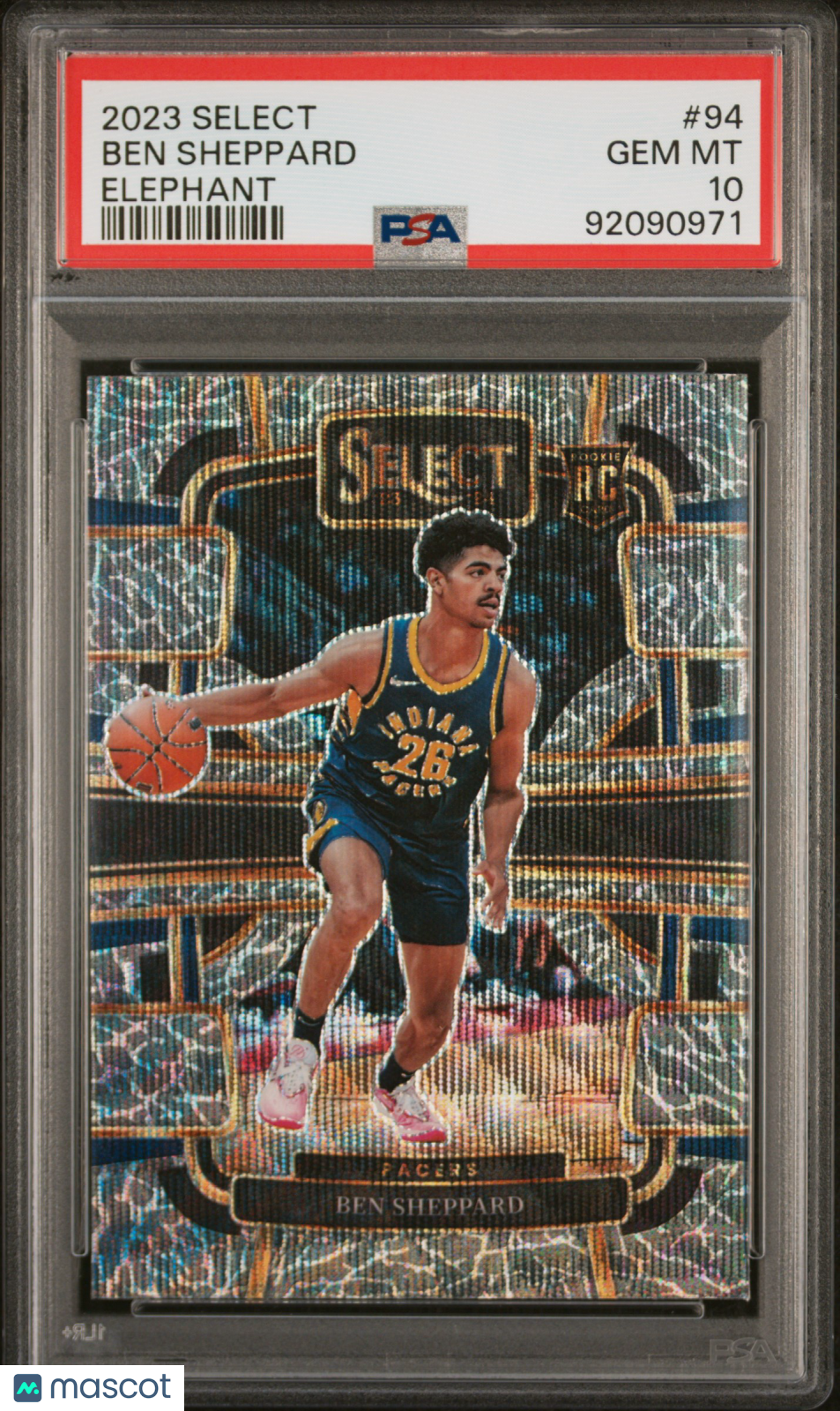 2023 Panini Select Ben Sheppard #94 Elephant Prizm PSA 10