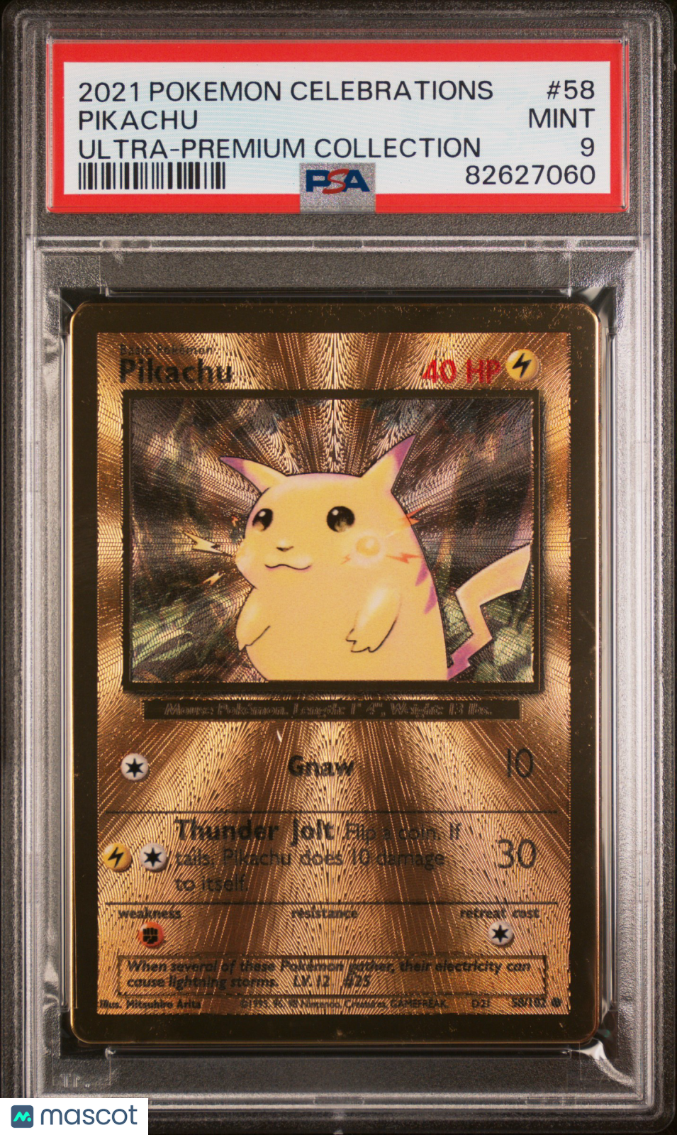2021 Pokemon Celebrations Ultra-Premium Collection Pikachu #58 PSA 9