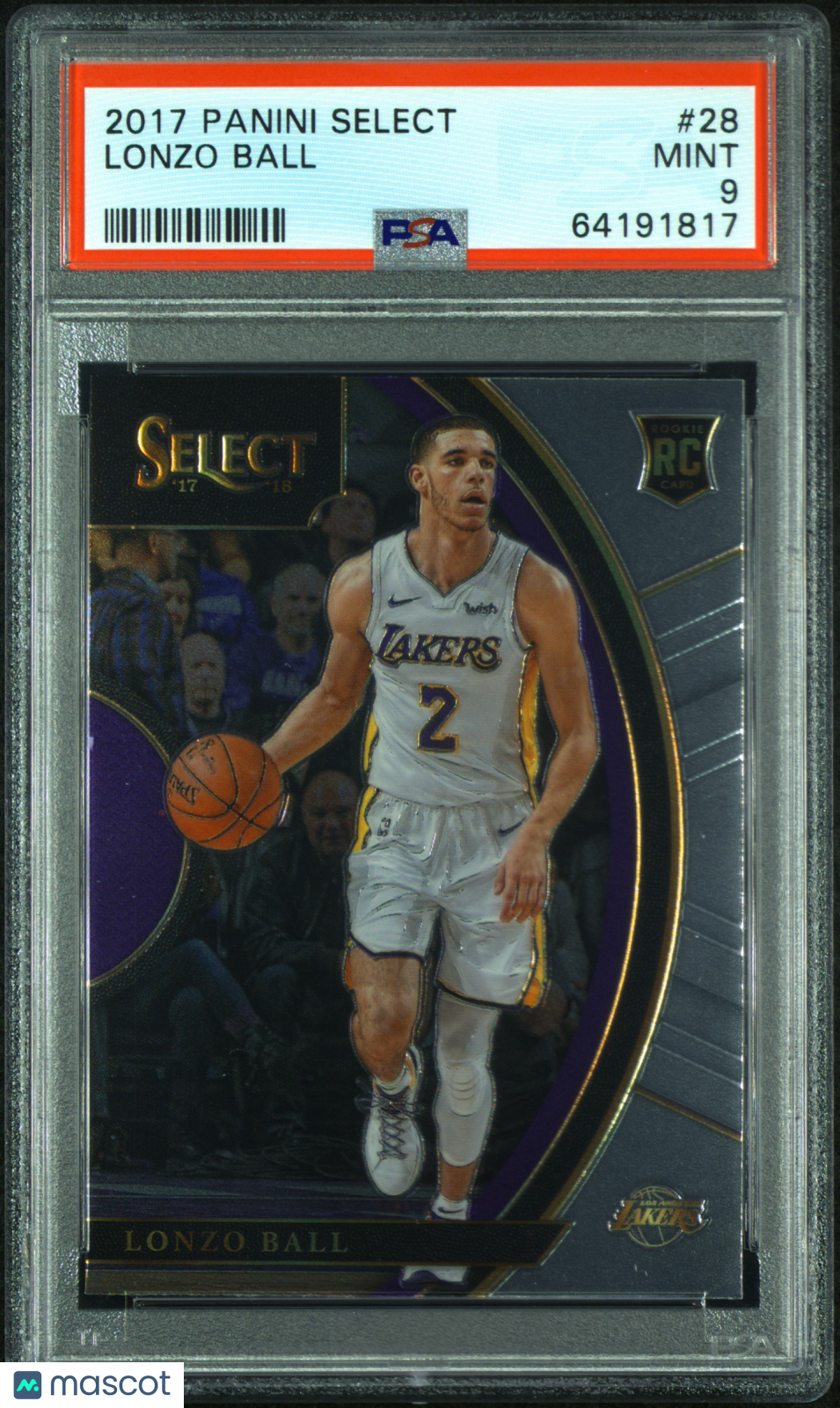 2017 Panini Select Lonzo Ball #28 PSA 9