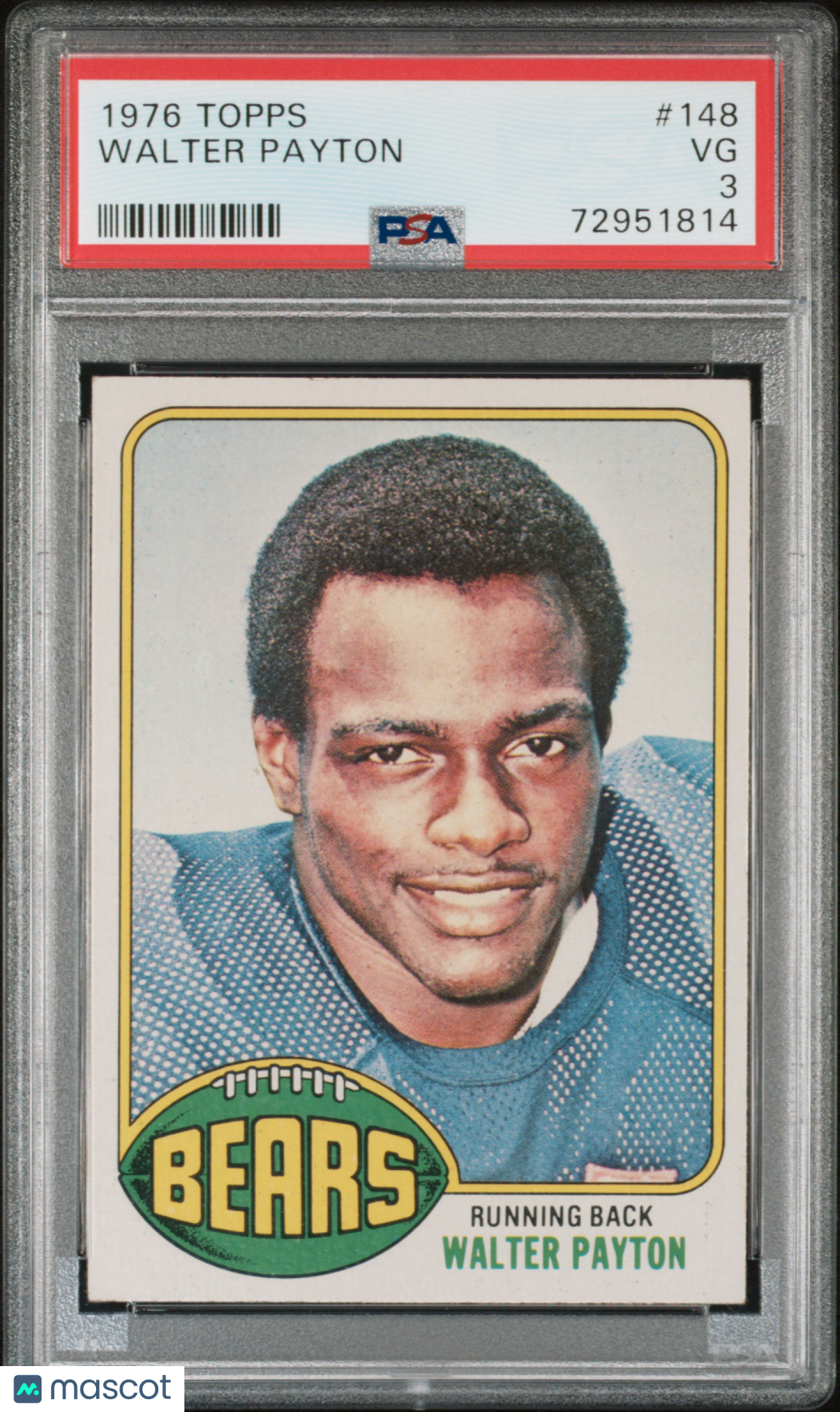 1976 Topps Walter Payton #148 PSA 3