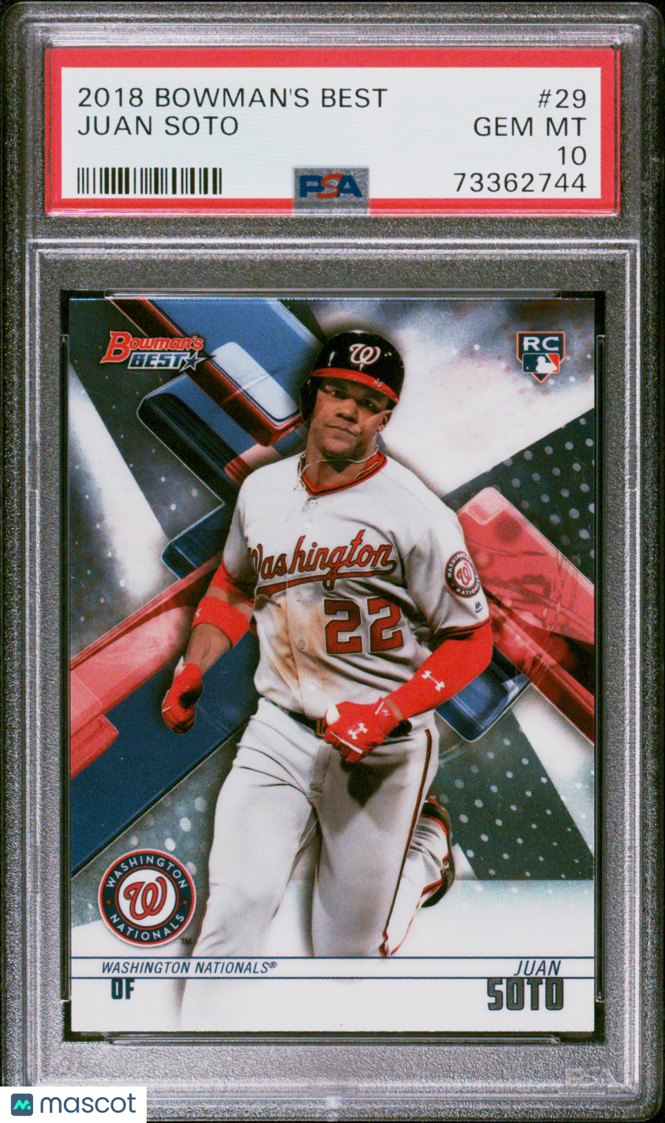 2018 Bowman's Best Juan Soto #29 PSA 10
