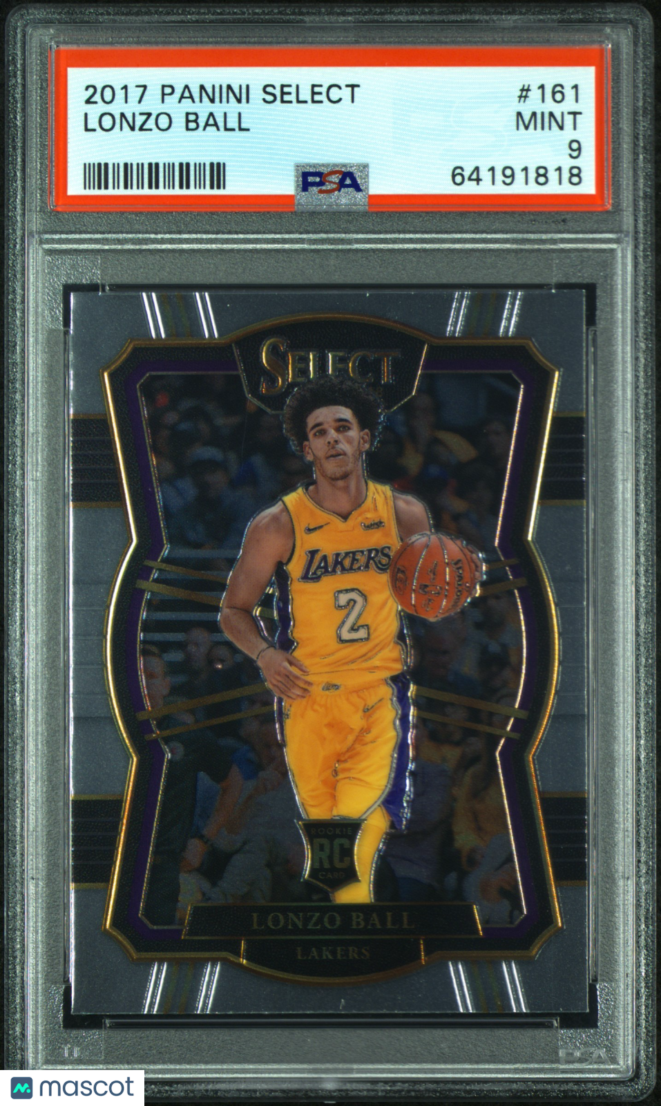 2017 Panini Select Lonzo Ball #161 PSA 9