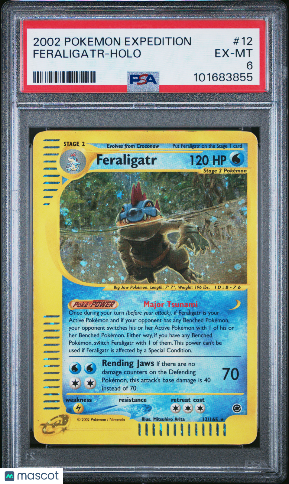 2002 Pokemon Expedition Feraligatr #12 PSA 6