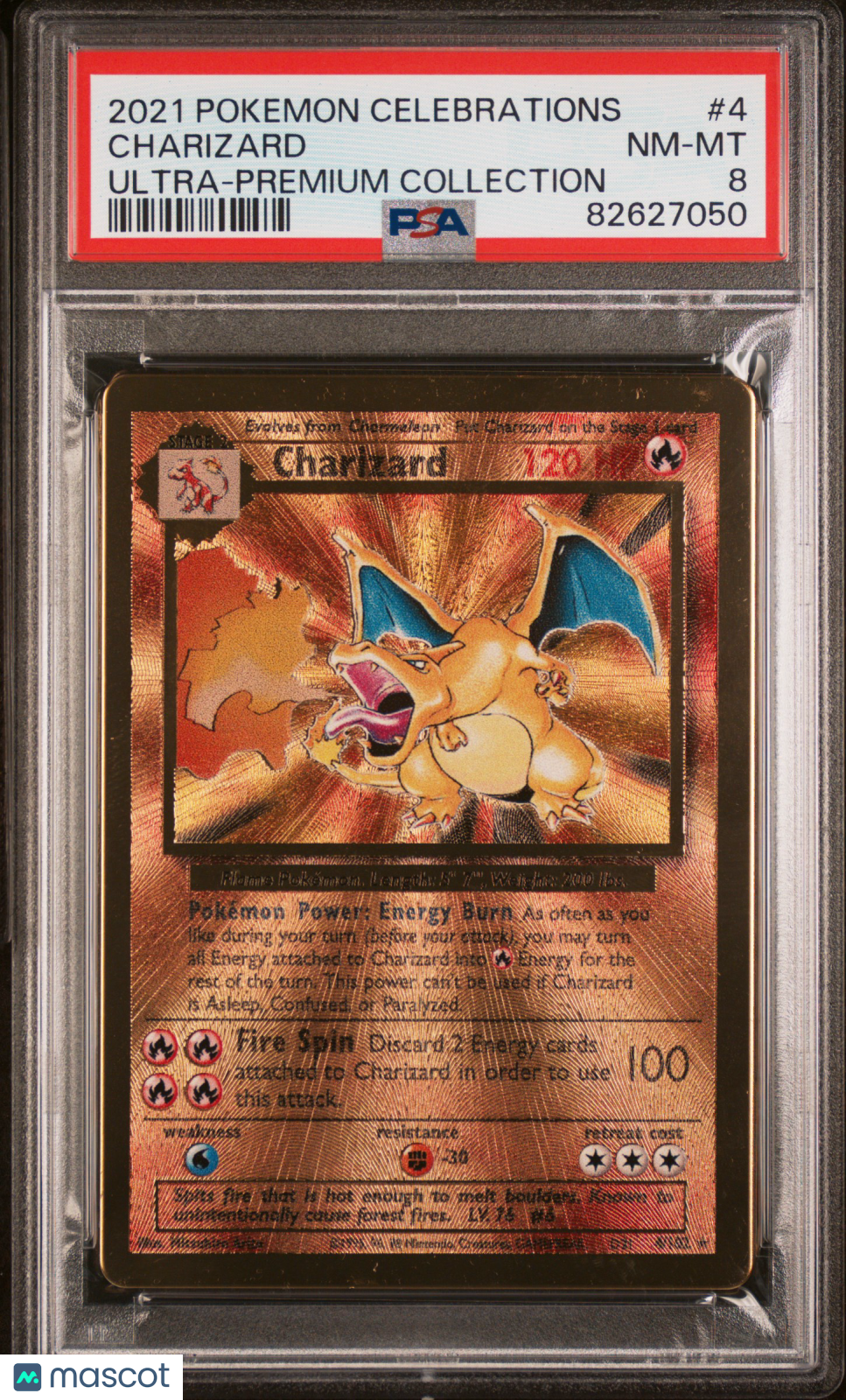 2021 Pokemon Celebrations Ultra-Premium Collection Charizard #4 PSA 8