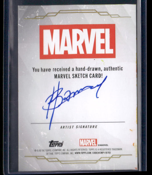 Topps Marvel Iron Fist Sketch Artist Auto 1/1