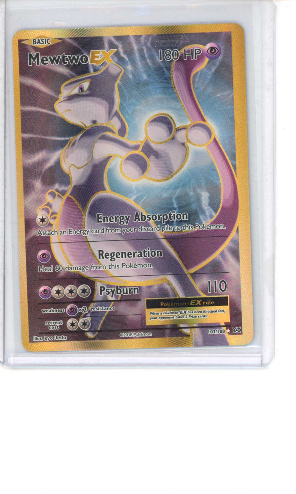 Mewtwo EX #103 Pokemon Evolutions NM